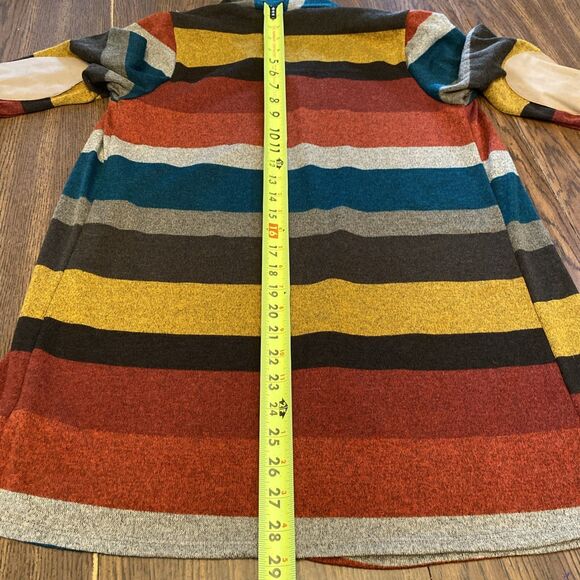 Jardin By Macris Women’s Medium Cardigan Open Front Striped NWT - Picture 9 of 11